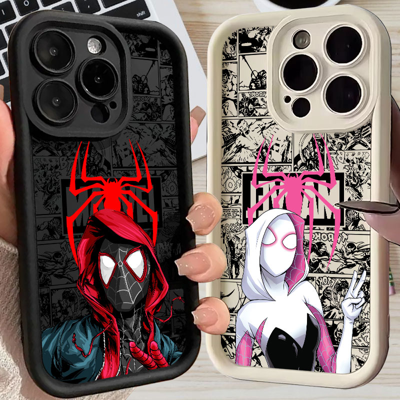 Phone Cases For Iphone 15 - Spiderman Miles Morales Gwen Marvel Comics