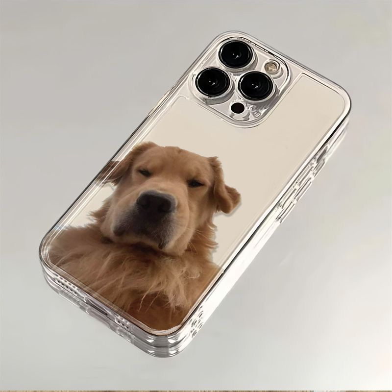 Phone Cases Online - Funny Golden Retriever Clear Phone Case