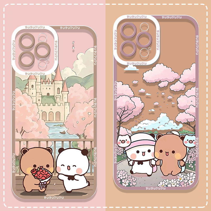 Phone Cases For Samsung - Cute BUBU DUDU Couple Clear Phone