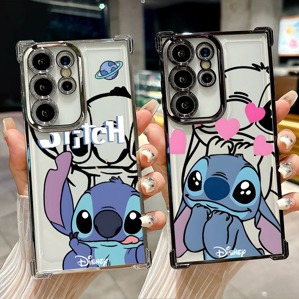 Phone Cases Disney - Stitch Line Background Silicone Case For