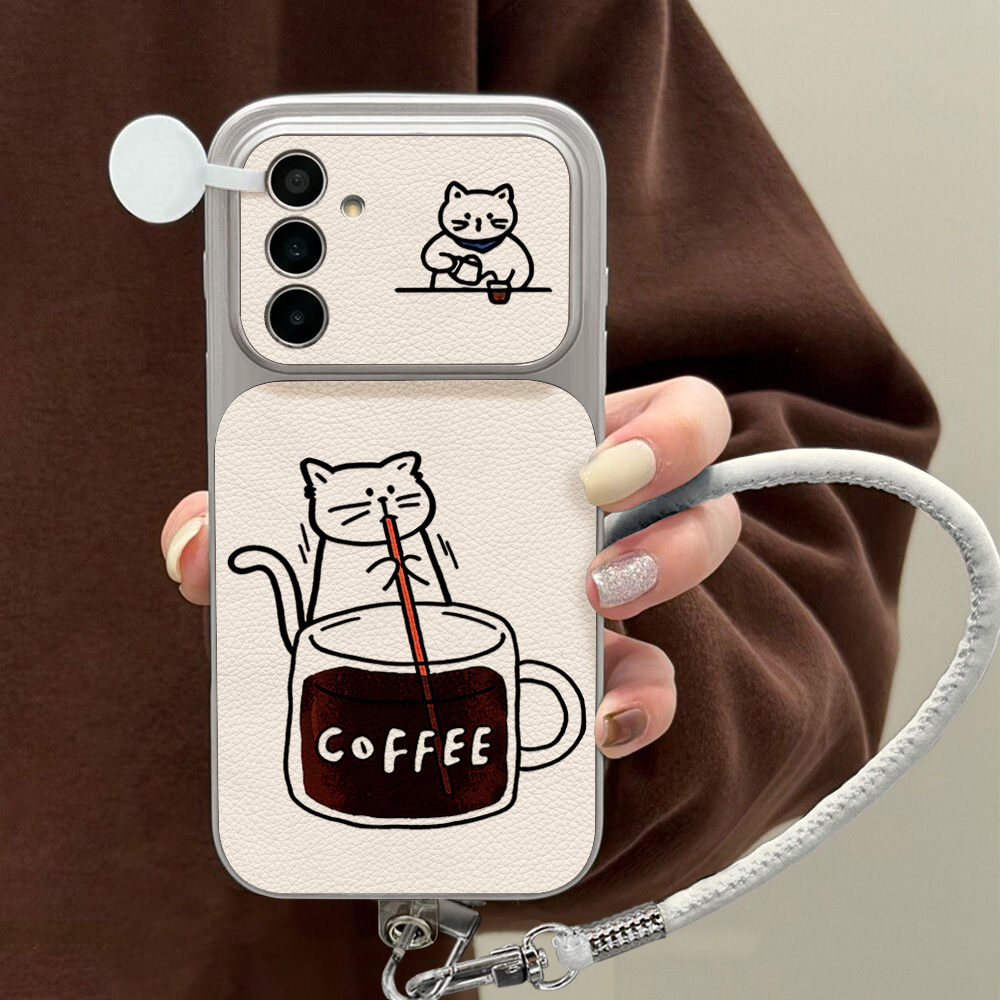 Phone Cases Cat - Coffee Cute Cat Phone Case For