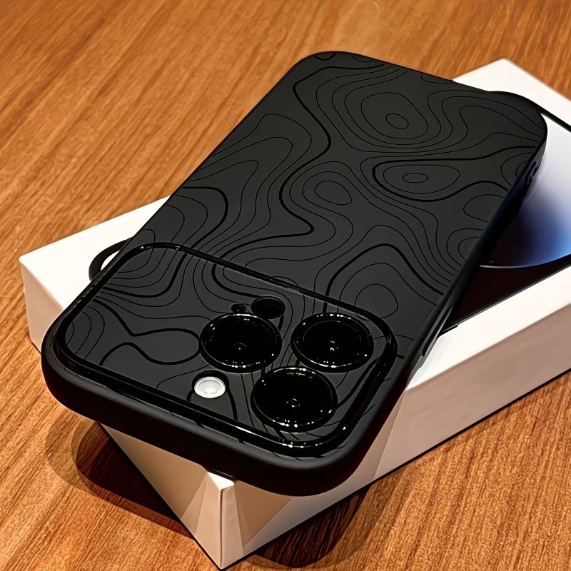 Phone Cases Online - Topographic Texture Design Phone Case For