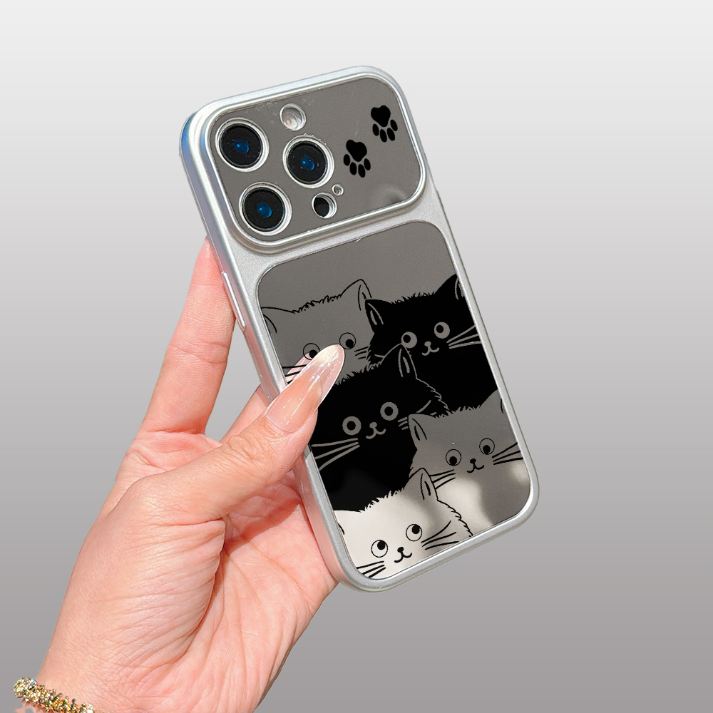 Phone Cases Cat - Luxury Makeup Mirror Phone Case For