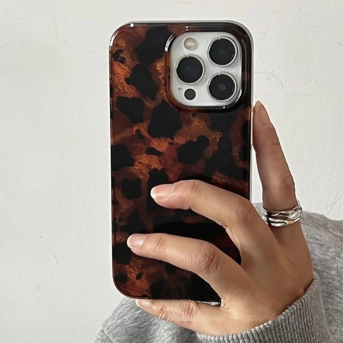 Phone Cases Online - Retro Amber Texture Laser Phone Case