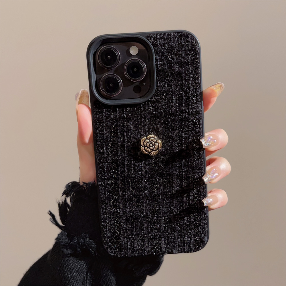 Phone Cases Expensive - Luxury 3D Golden Camellia Flowers Phone