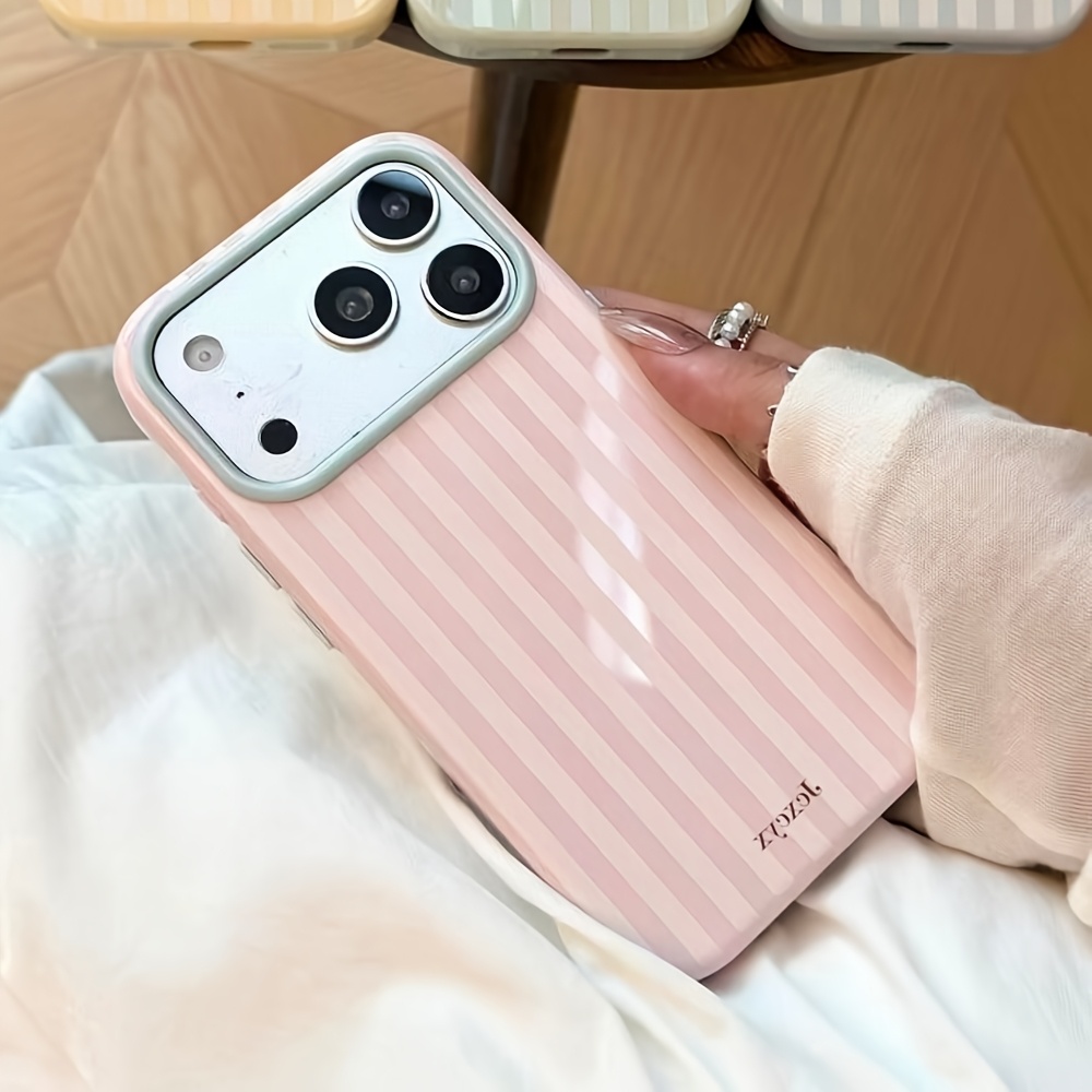 Phone Cases Expensive - Luxury Korean Fashion Stripes Candy Color