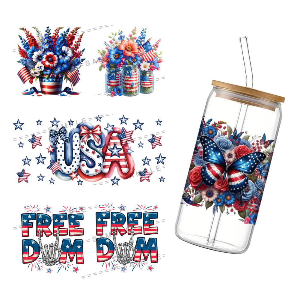 Phone Cases Usa - 11x24cm Independence Day USA UV DTF