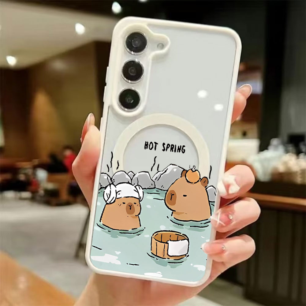 Phone Cases For Samsung - Color Transparent Magnetic Phone Case For