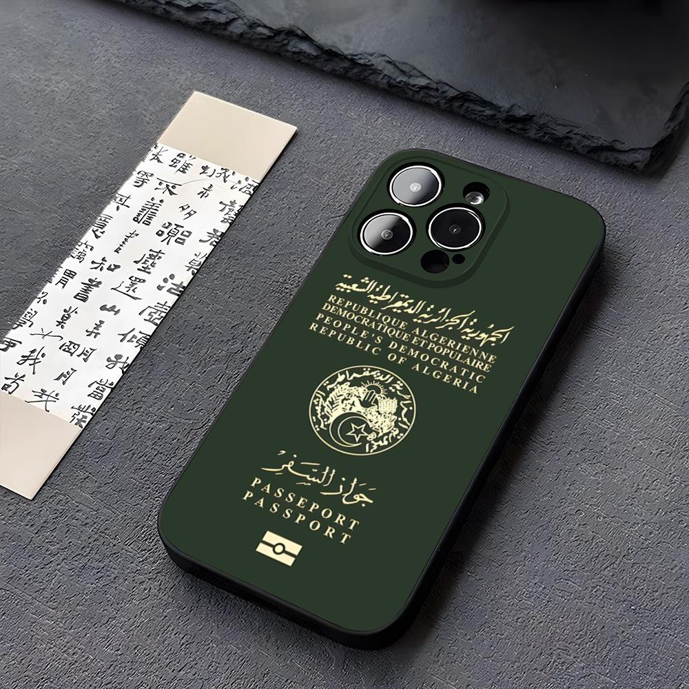 Phone Cases Usa - Algerian USA Passport Phone Case Funda