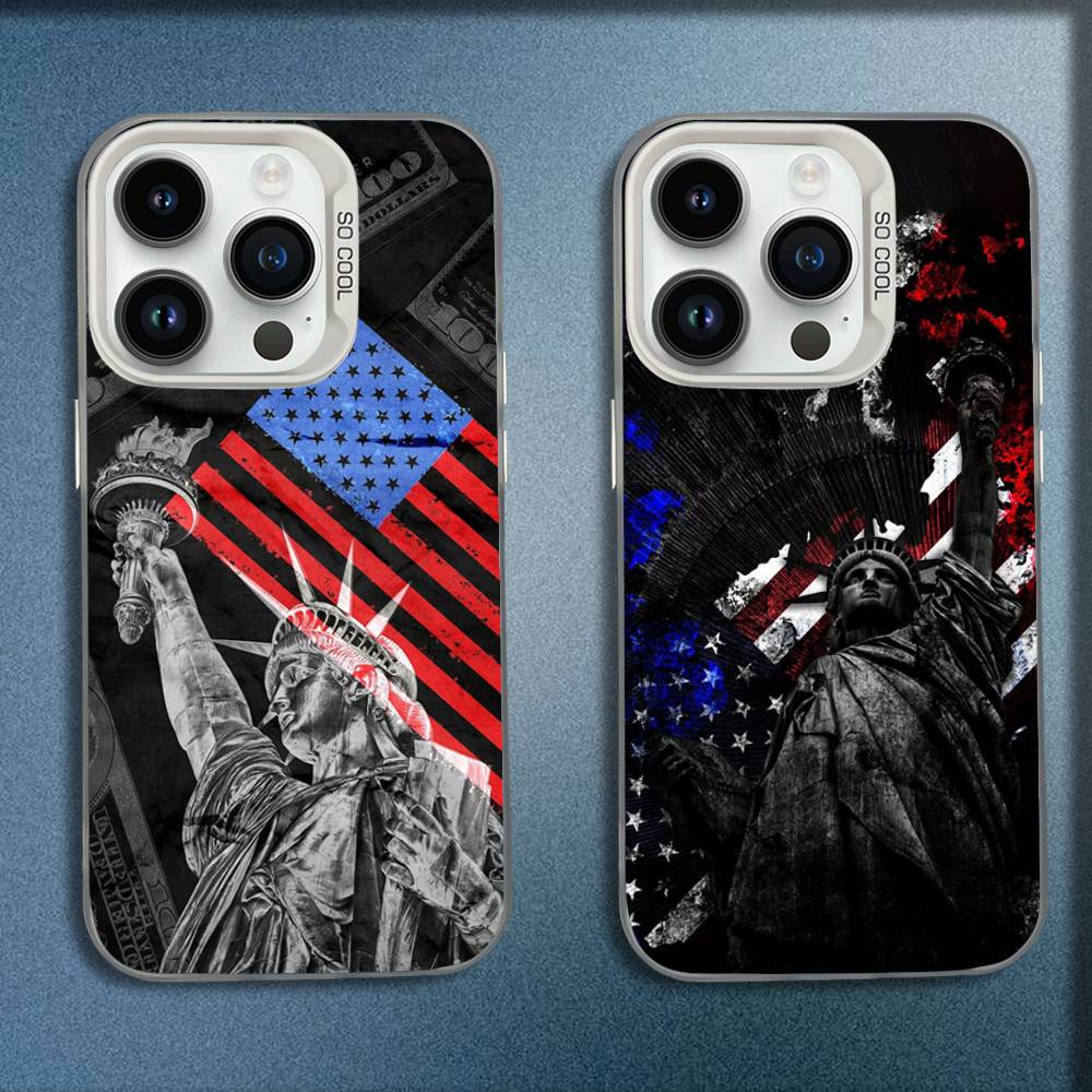 Phone Cases Usa - Phone Case For iPhone 16,15,14,13,12,11,Mini,Pro,E,MAX Statue