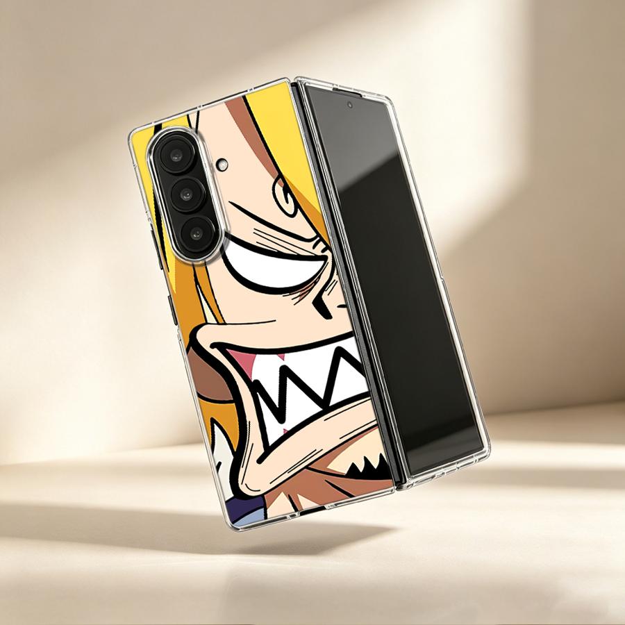 Phone Cases Z Fold 4 - Angry Sanji Anime Case for Samsung