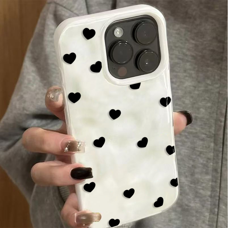 Aesthetic Cute Black Heart Sho - đánh giá và giá Phone Cases Aesthetic