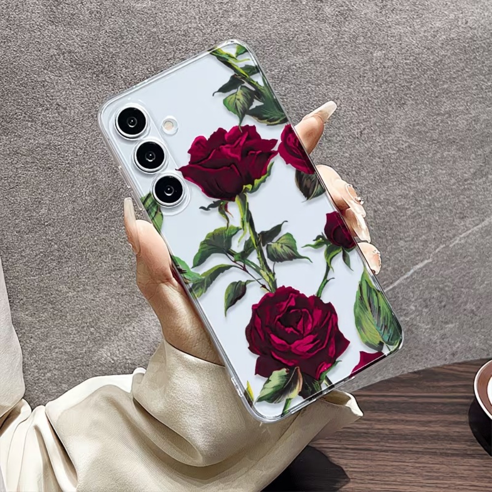 Aesthetic Red Rose Floral Phon - đánh giá và giá Phone Cases Aesthetic