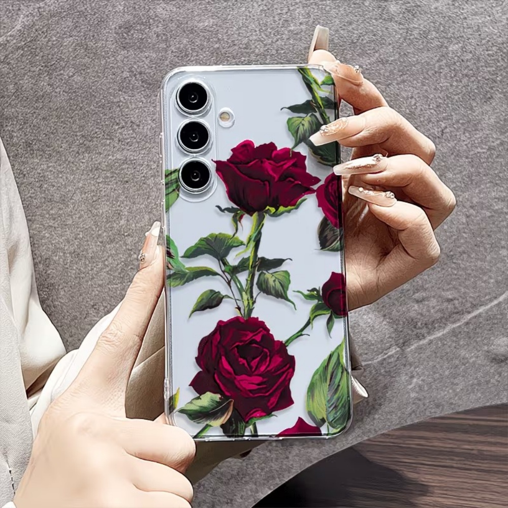 Aesthetic Red Rose Floral Phon - đánh giá và giá Phone Cases Aesthetic