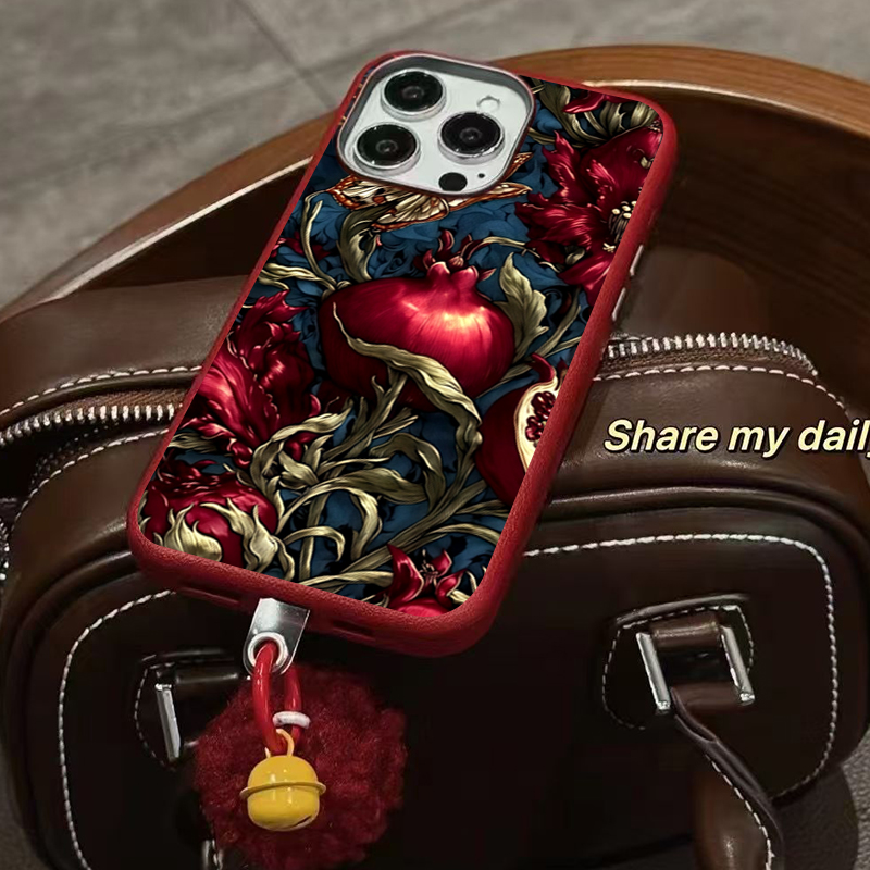 Vintage Pomegranate TPU Art Ph - đánh giá và giá Phone Cases Aesthetic