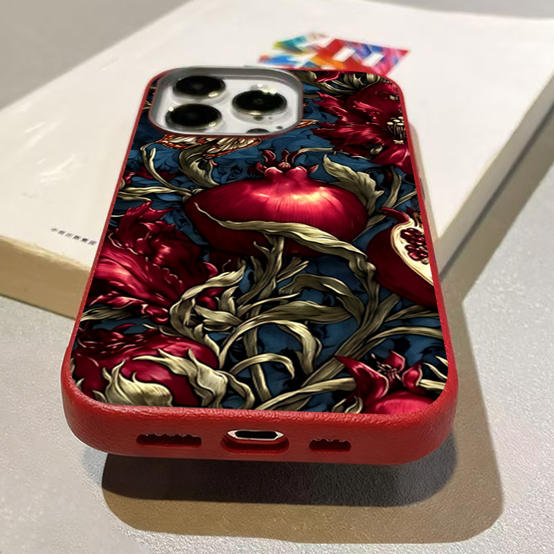 Vintage Pomegranate TPU Art Ph - đánh giá và giá Phone Cases Aesthetic