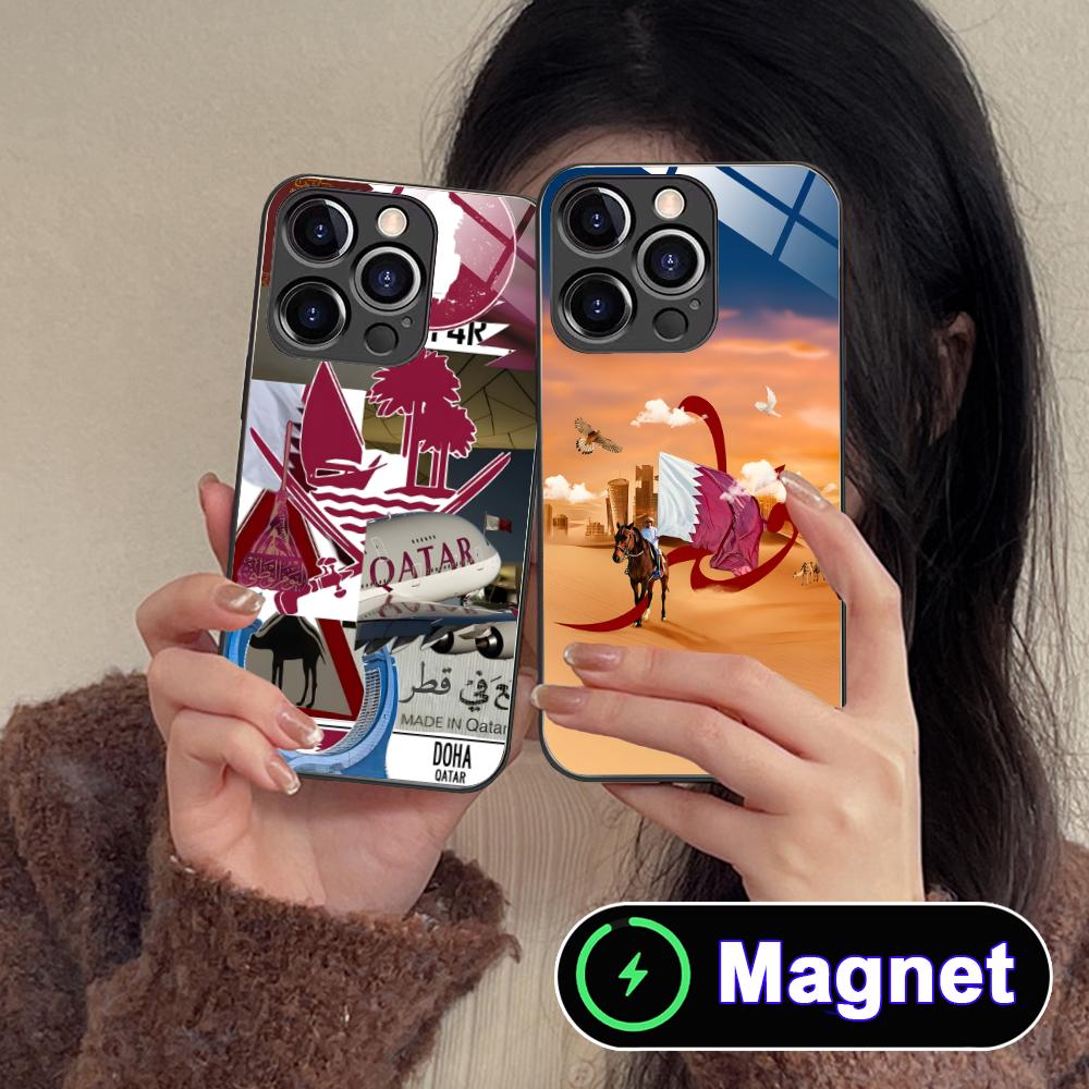 Qatar Flag Glass MagSafe Mobil - đánh giá và giá Phone Cases Qatar