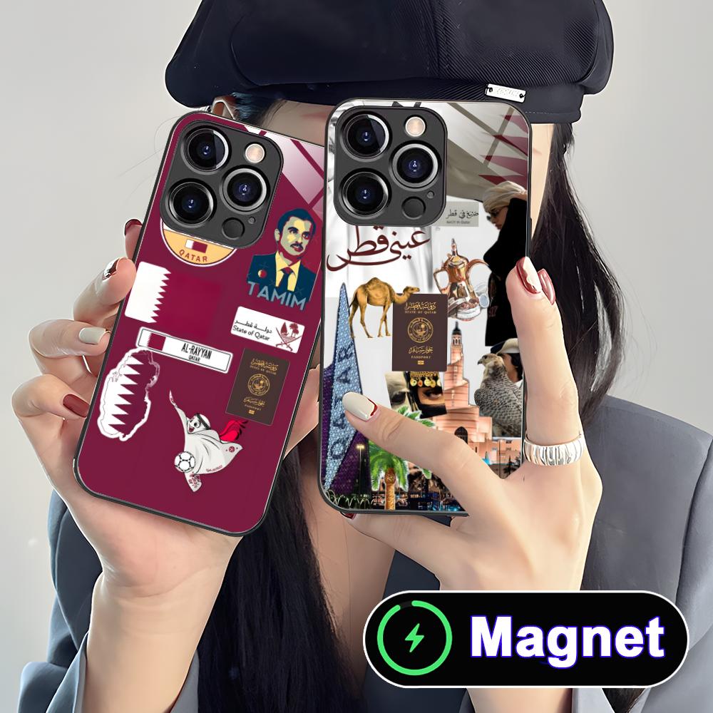 Qatar Flag Glass MagSafe Mobil - đánh giá và giá Phone Cases Qatar