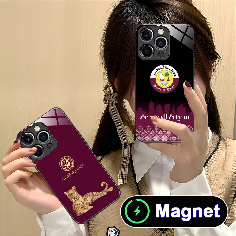 Qatar Flag Glass MagSafe Mobil - đánh giá và giá Phone Cases Qatar