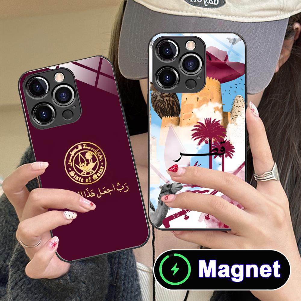 Qatar Flag Glass MagSafe Mobil - đánh giá và giá Phone Cases Qatar