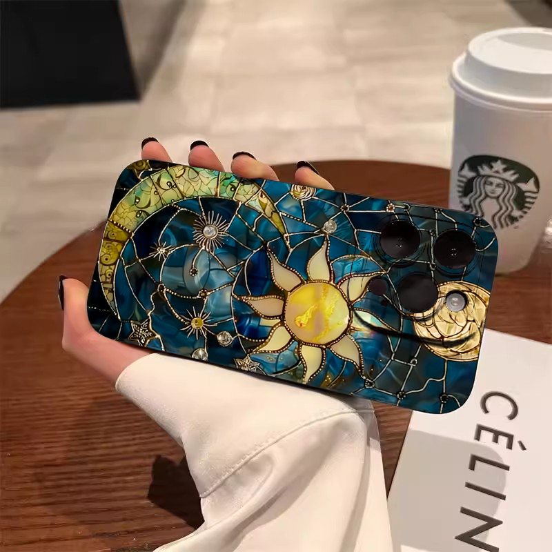 Aesthetic Sun Moon Print Phone - đánh giá và giá Phone Cases Aesthetic