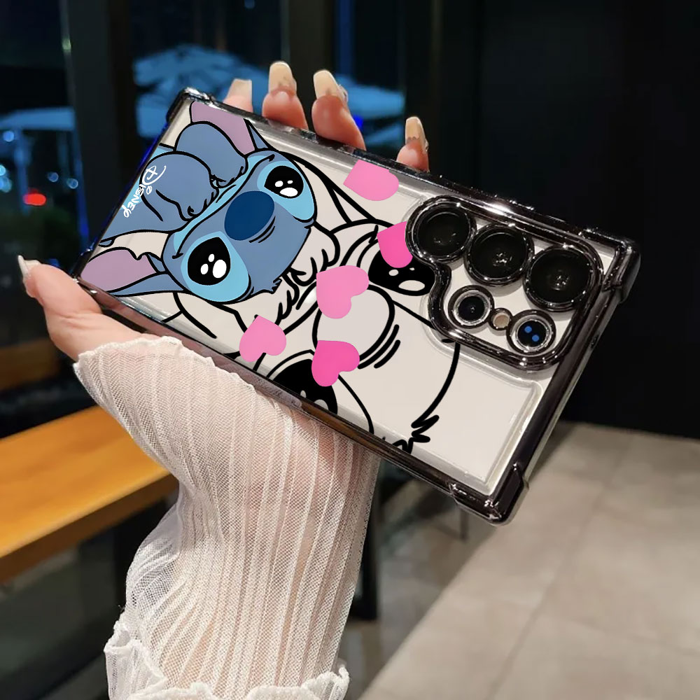 Stitch Line Background Silicon - đánh giá và giá Phone Cases Disney