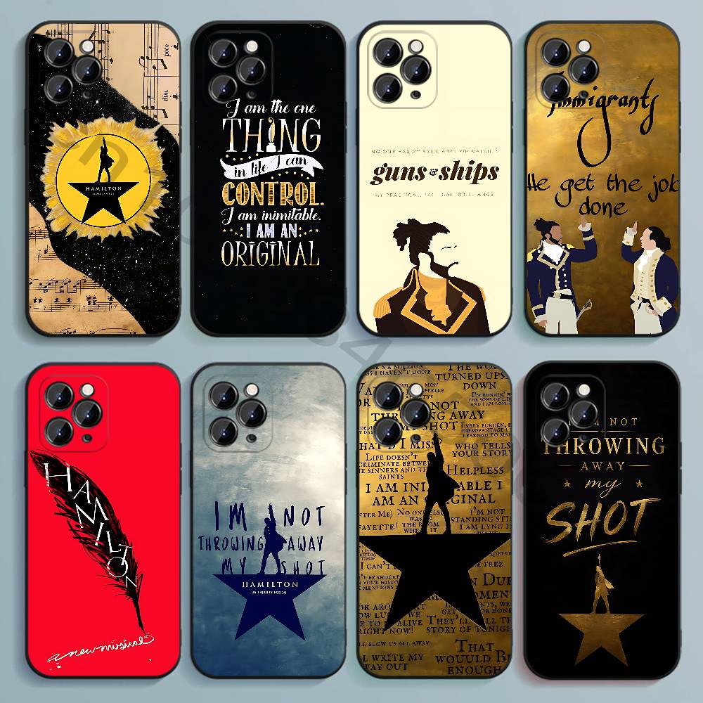 Hamilton Musical Lyrics Black  - đánh giá và giá Phone Cases Hamilton