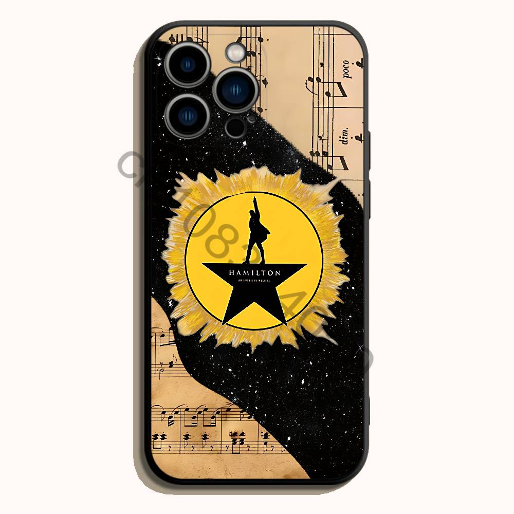 Hamilton Musical Lyrics Black  - đánh giá và giá Phone Cases Hamilton