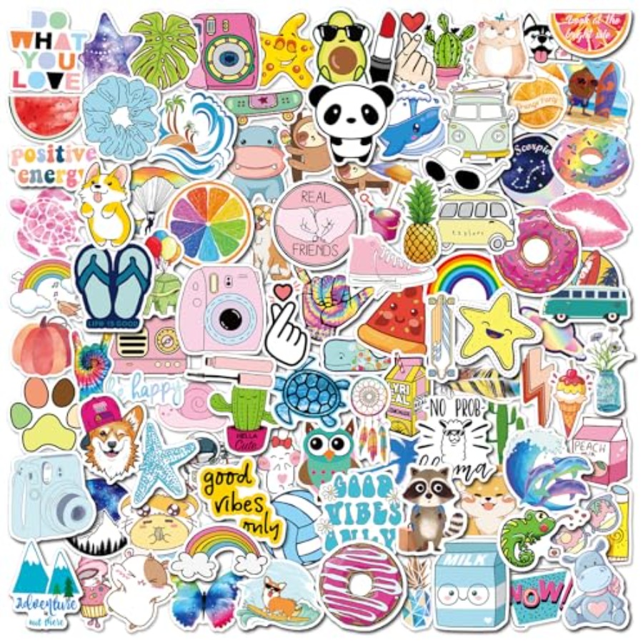 100 PCS Cute Stickers for Wate - đánh giá và giá Phone Cases Aesthetic