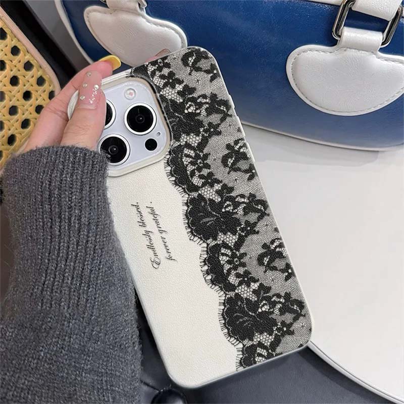 Black Lace Pattern Phone Case  - đánh giá và giá Phone Cases Motorola Edge 2025