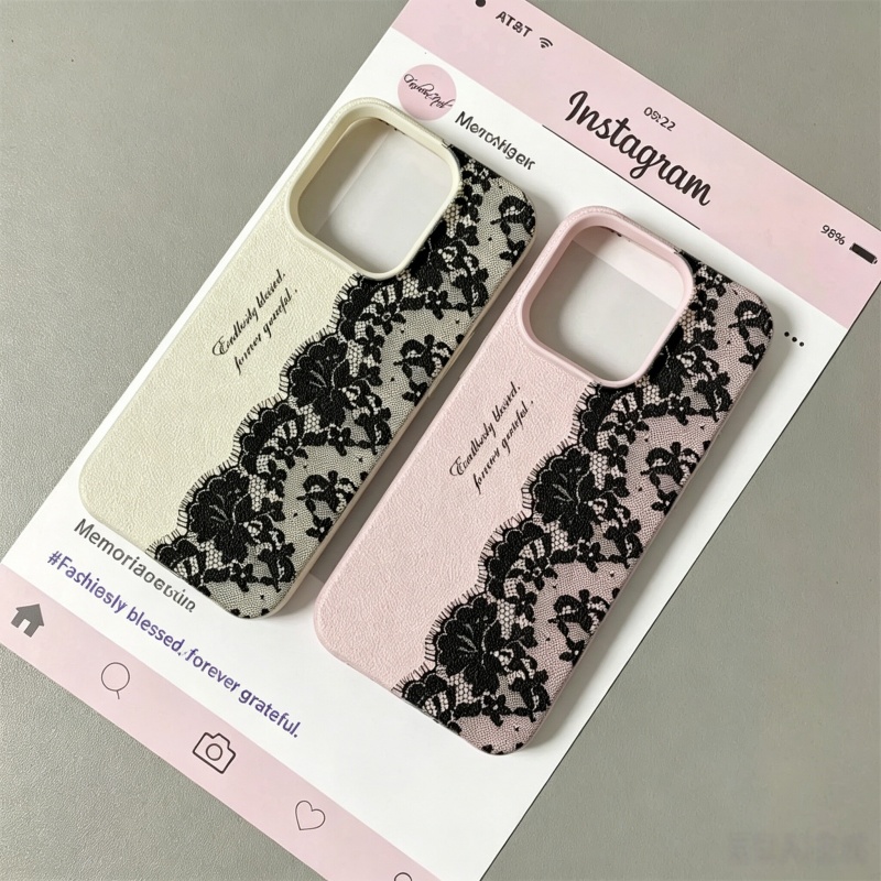 Black Lace Pattern Phone Case  - đánh giá và giá Phone Cases Motorola Edge 2025