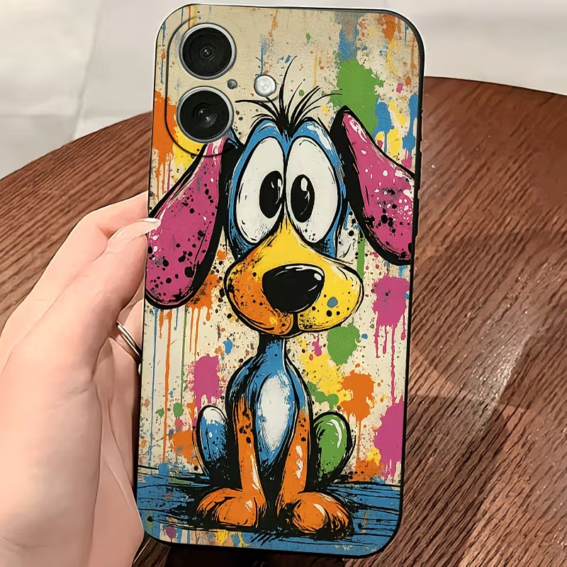 Graffiti Colored Puppy TPU Pho - đánh giá và giá Phone Cases Online