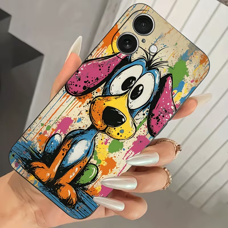 Graffiti Colored Puppy TPU Pho - đánh giá và giá Phone Cases Online