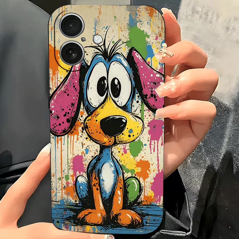 Graffiti Colored Puppy TPU Pho - đánh giá và giá Phone Cases Online