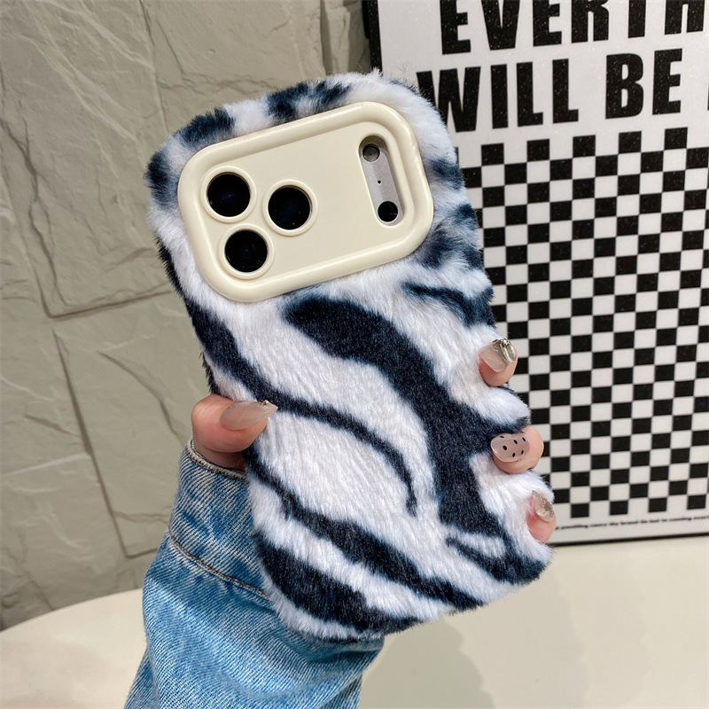 Luxury Zebra Pattern Fluffy Pl - đánh giá và giá Phone Cases For Iphone 15