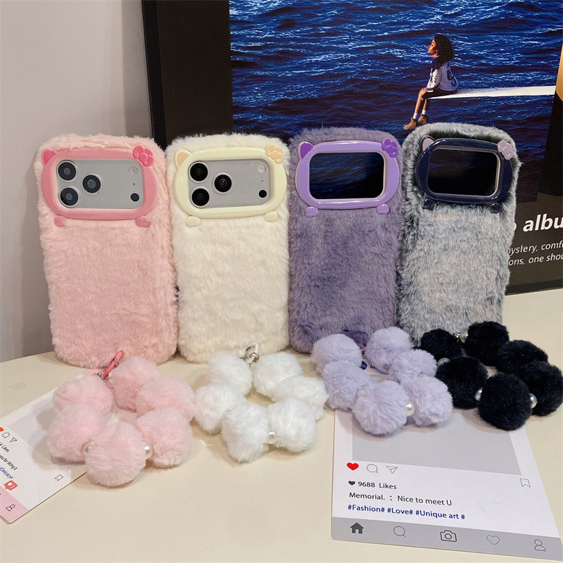 Luxury Solid Colors Furry Plus - đánh giá và giá Phone Cases For Iphone 15