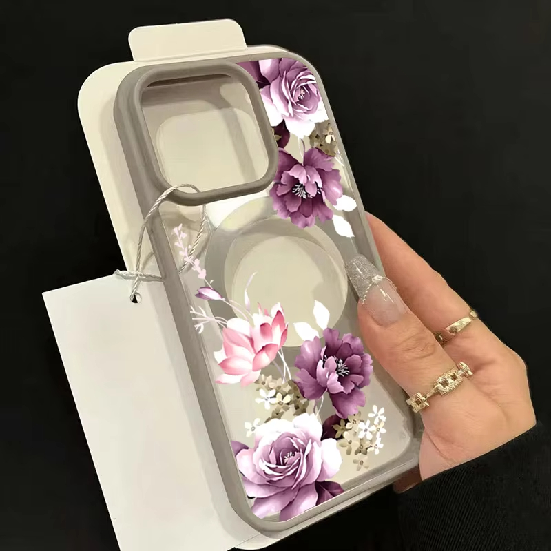 Lavender Pink Floral Printed M - đánh giá và giá Phone Cases With Magnet