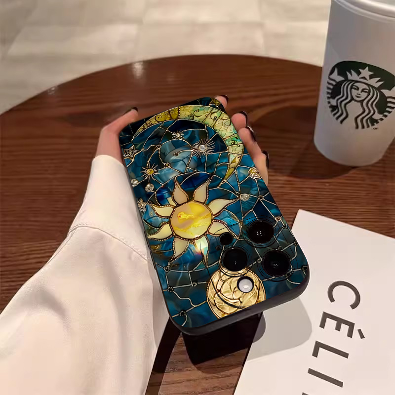 Aesthetic Sun Moon Print Phone - đánh giá và giá Phone Cases Aesthetic