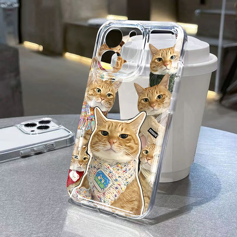 Cute Bandana Cat Clear Phone C - đánh giá và giá Phone Cases Cat