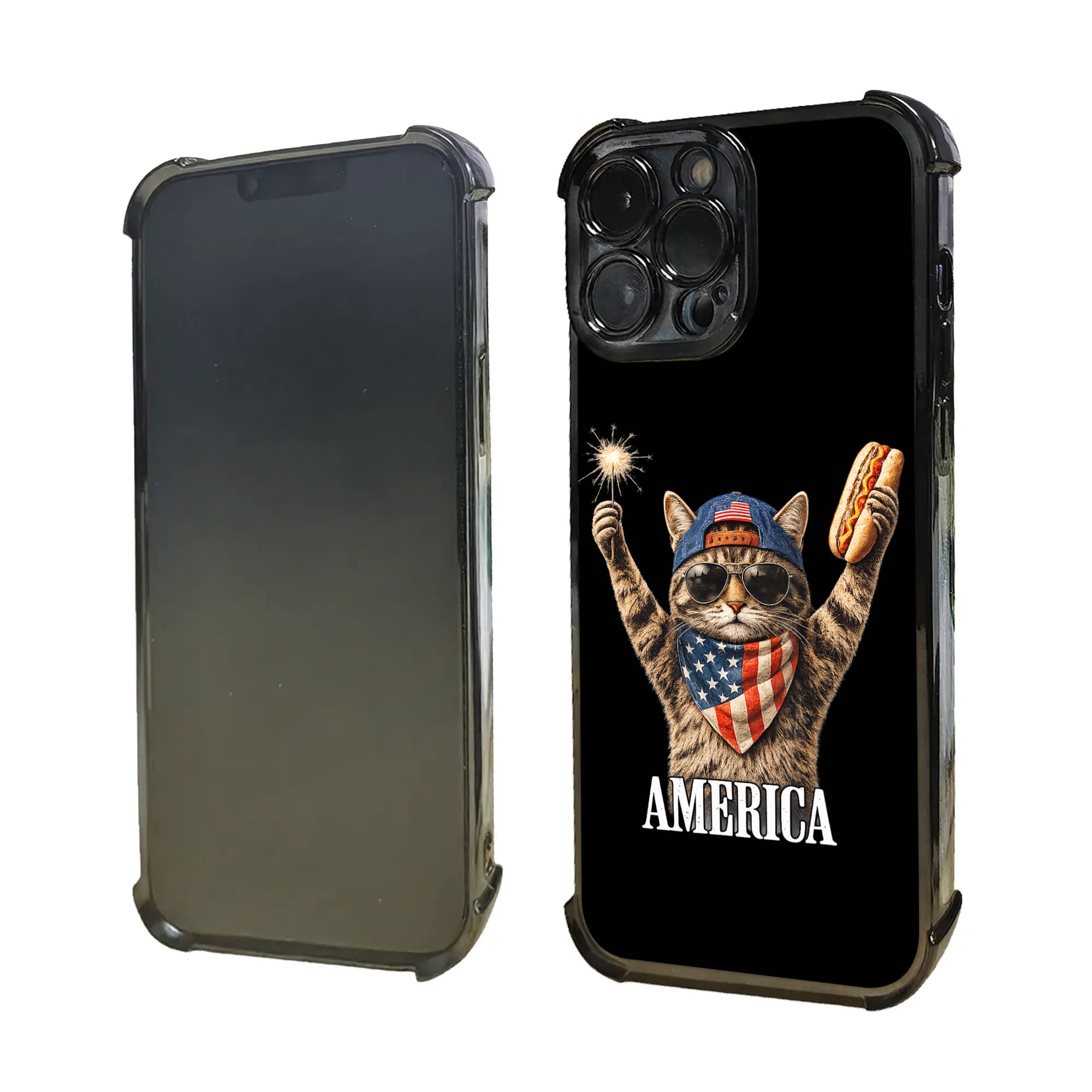 Cute America Cat Firework USA  - đánh giá và giá Phone Cases Usa