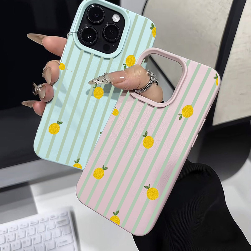 Shockproof Cute Lemon Pattern  - đánh giá và giá Phone Cases For Iphone 15