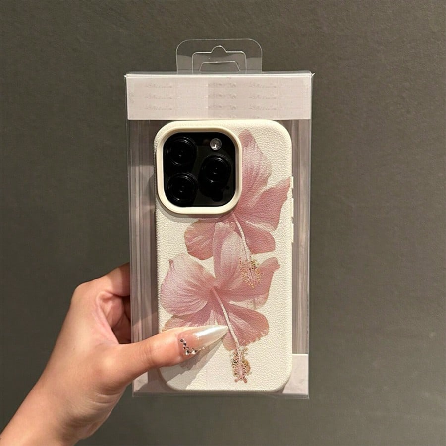 Pink Hibiscus Elegant High Aes - đánh giá và giá Phone Cases Aesthetic