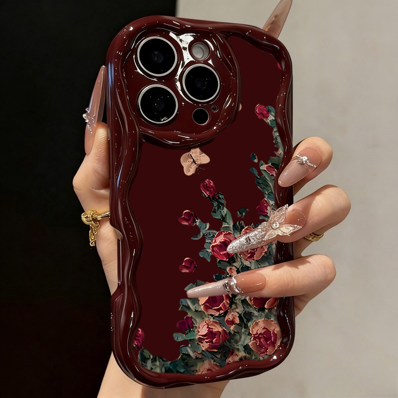 Retro Oil Painting Flower Patt - đánh giá và giá Phone Cases Expensive