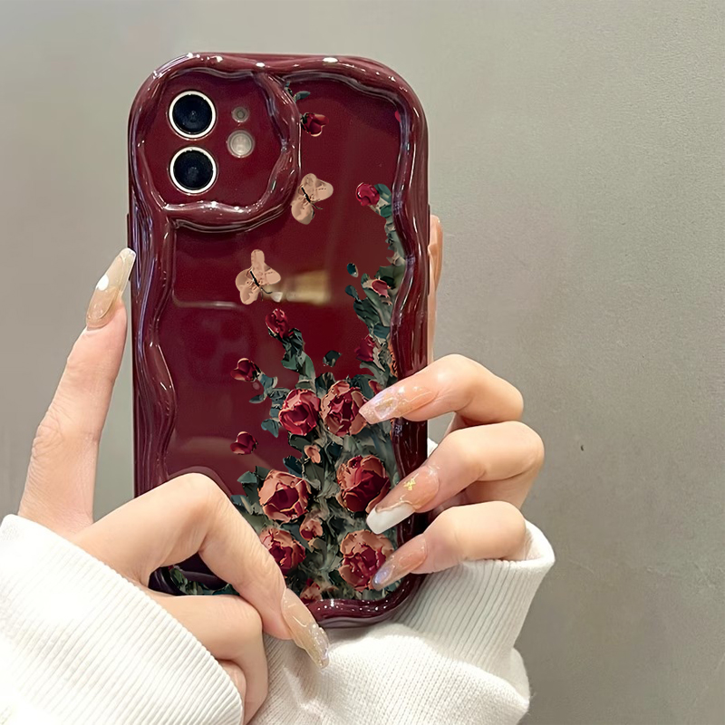 Retro Oil Painting Flower Patt - đánh giá và giá Phone Cases Expensive