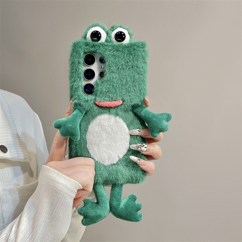 Plush Frog Phone Case, Cute Gr - đánh giá và giá Phone Cases Galaxy S25
