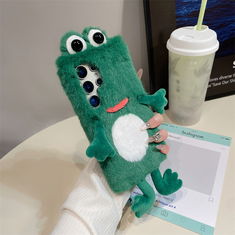 Plush Frog Phone Case, Cute Gr - đánh giá và giá Phone Cases Galaxy S25
